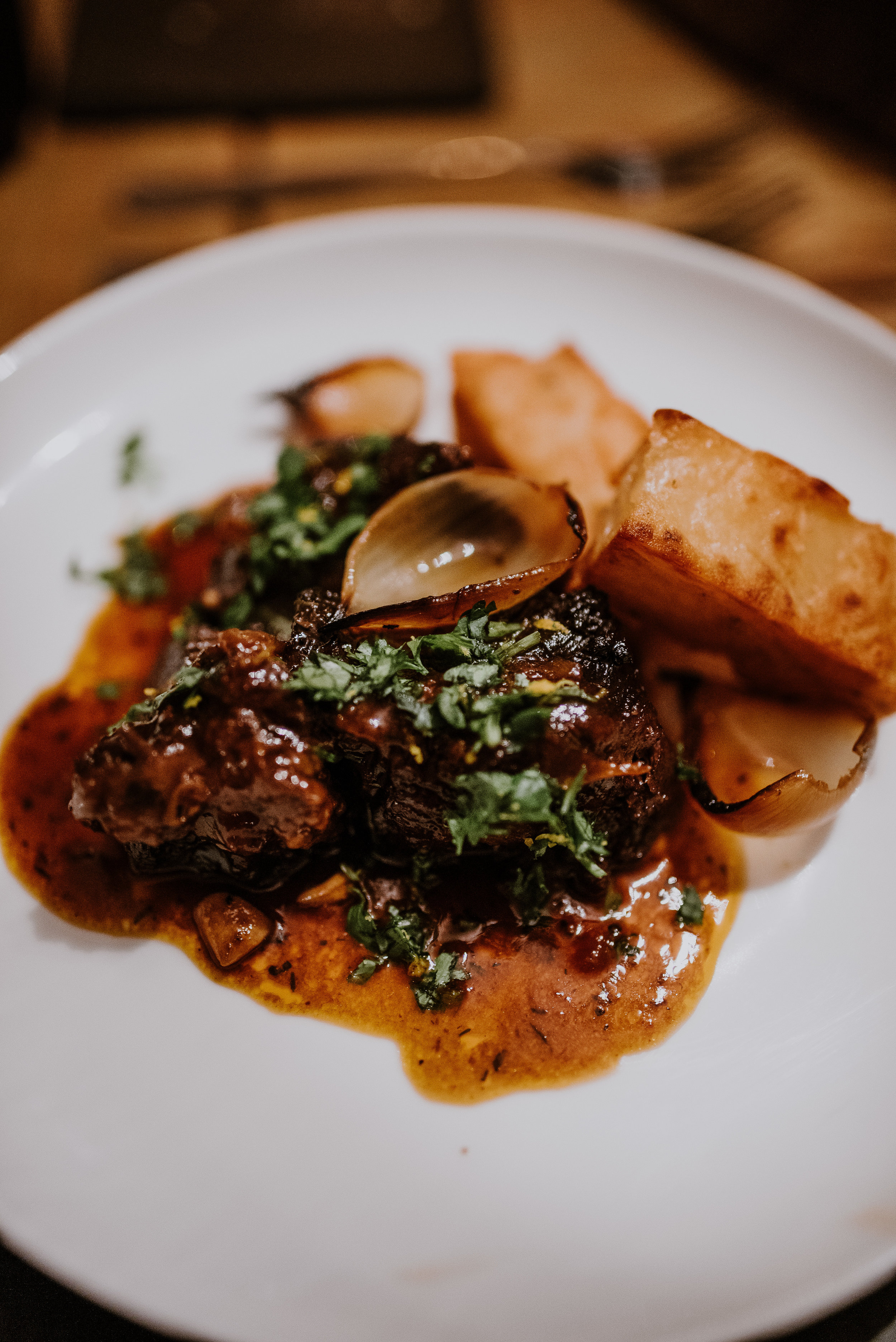 Red wine braised beef 